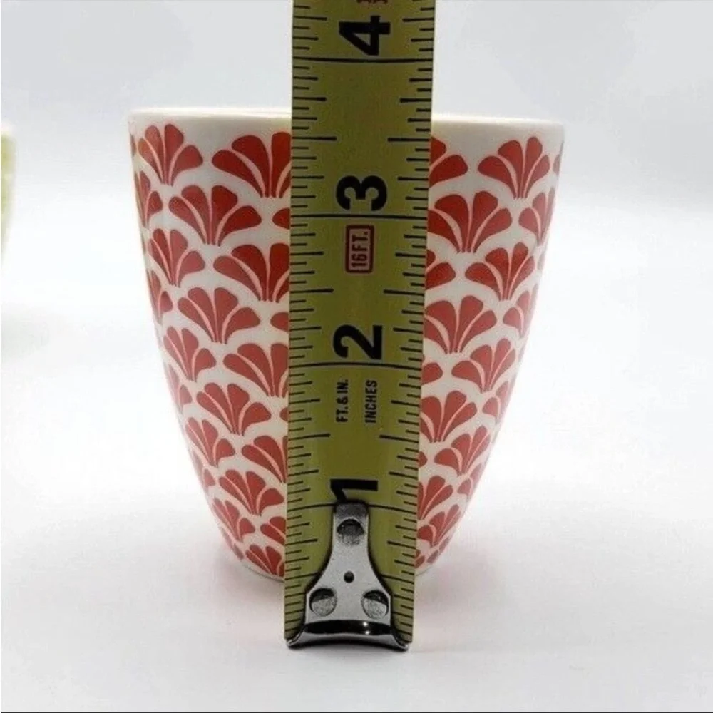 Starbucks set of 3 nesting cups mugs green red blue 8oz each 2009 New Bone China - Picture 7 of 11